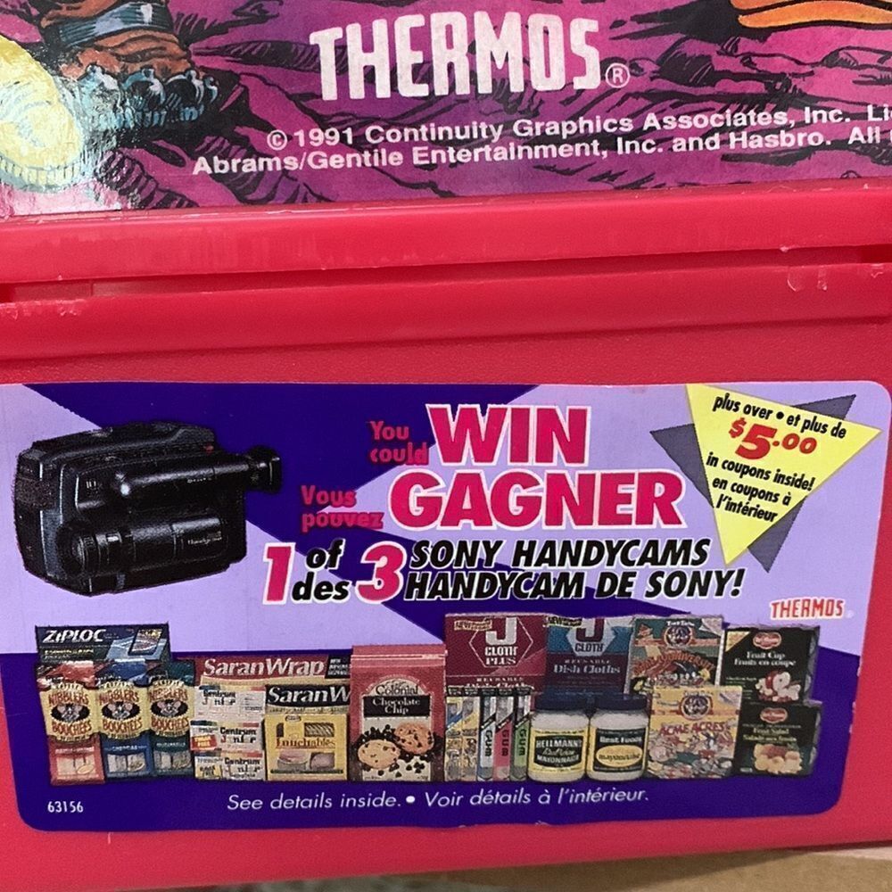 Vintage Never Used 1991 Bucky O’Hare Thermos Lunch Box W/Original Coupon Sticker - Picture 9 of 16